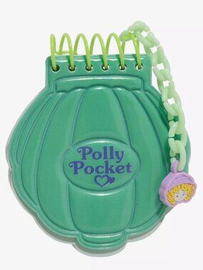 Polly Pocket Clamshell Figural Notepad with Charm Journal Notebook Vintage Style